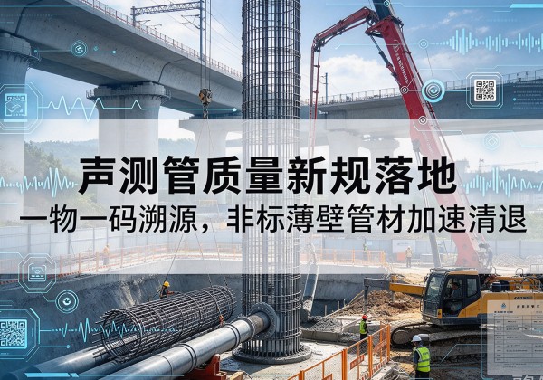 惠农声测管质量新规落地，一物一码溯源，非标薄壁管材加速清退